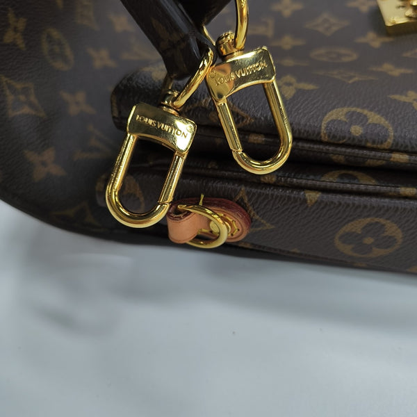 MÉTIS MM Monogram Coated Canvas Brown