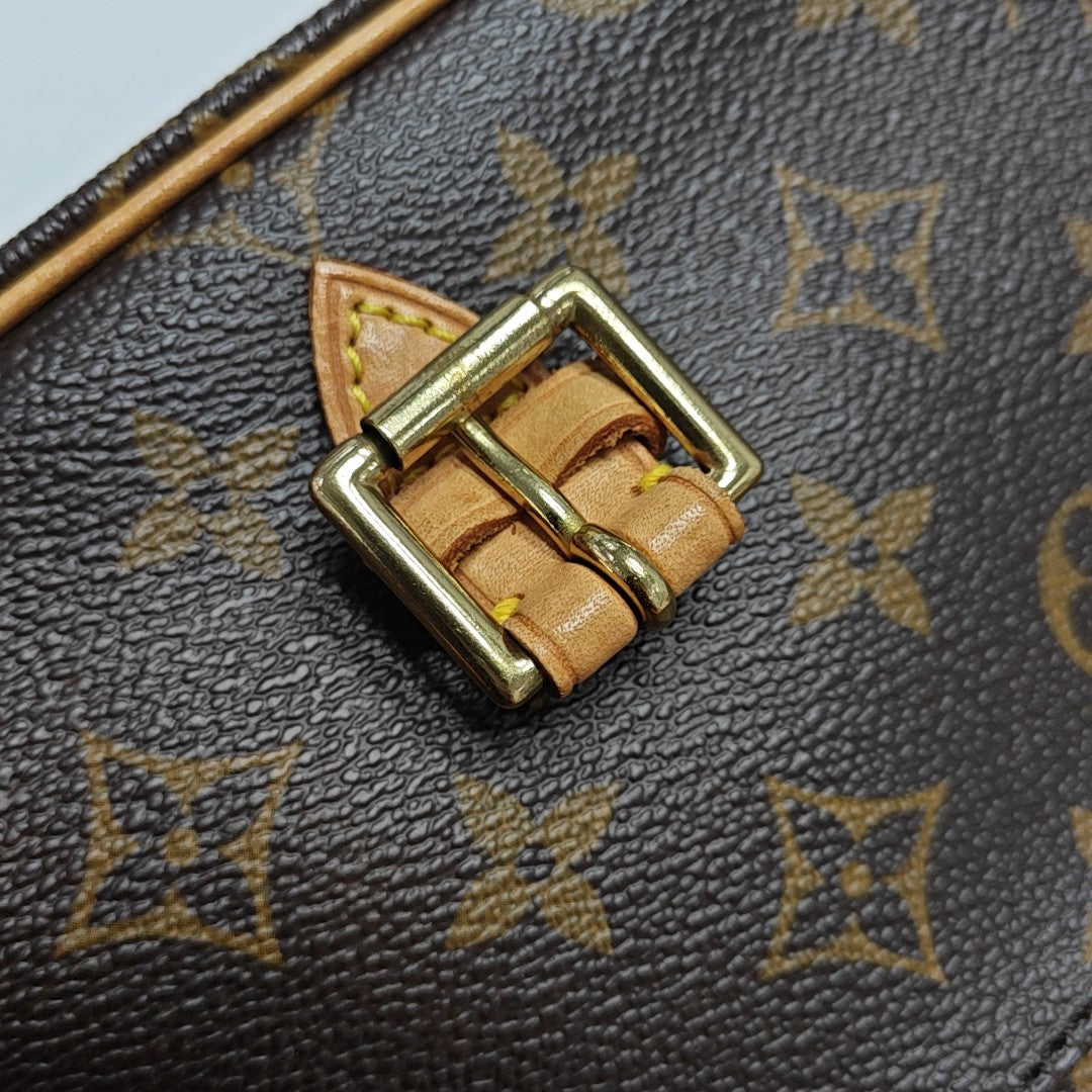 SAC GIBECIERE PM Monogram Coated Canvas Brown