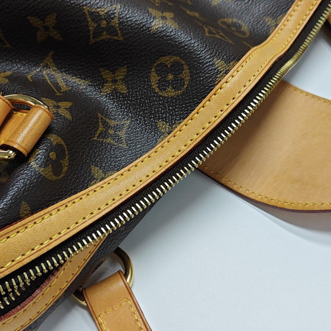 STRESA Monogram Coated Canvas Brown