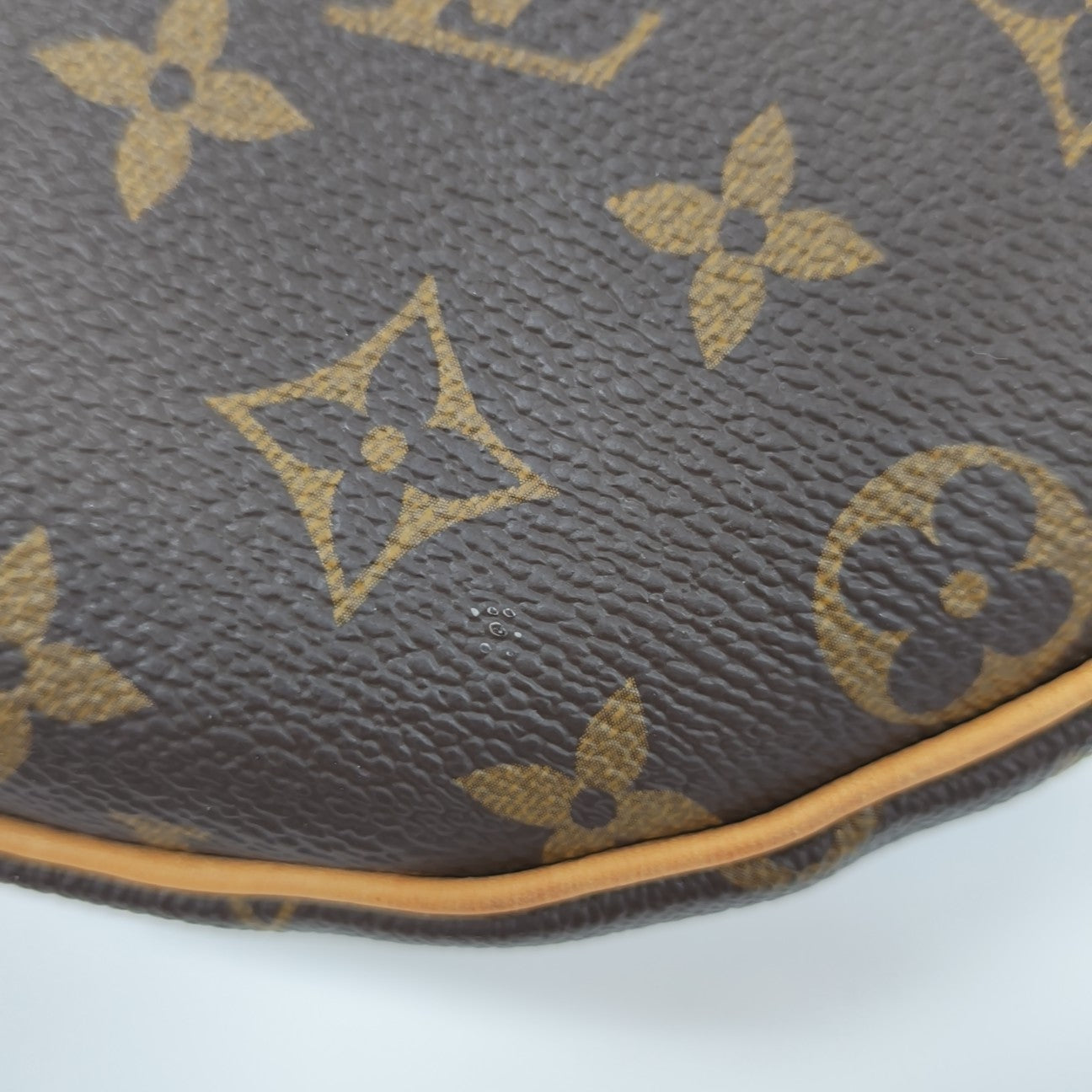 CROISSANT Monogram Coated Canvas Brown