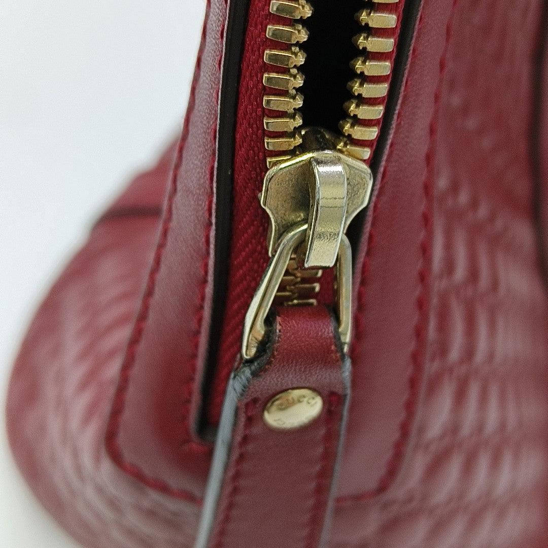 Microguccissima Monogram Calfskin Red