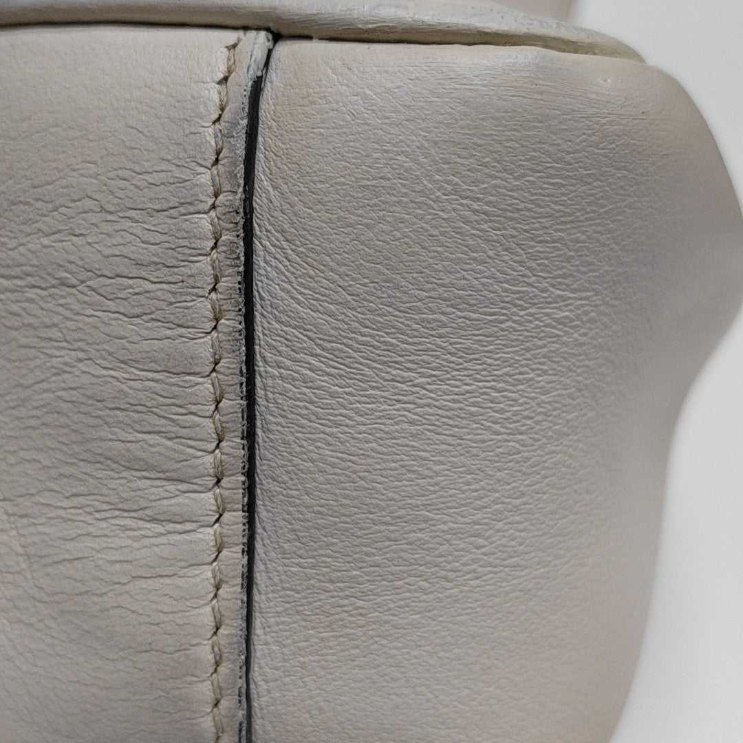 GG Marmont Medium Quilted Calfskin White