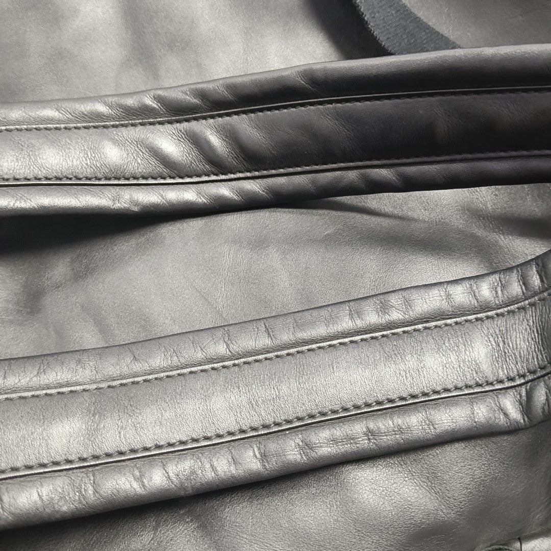 Calfskin Backpack Medium Black