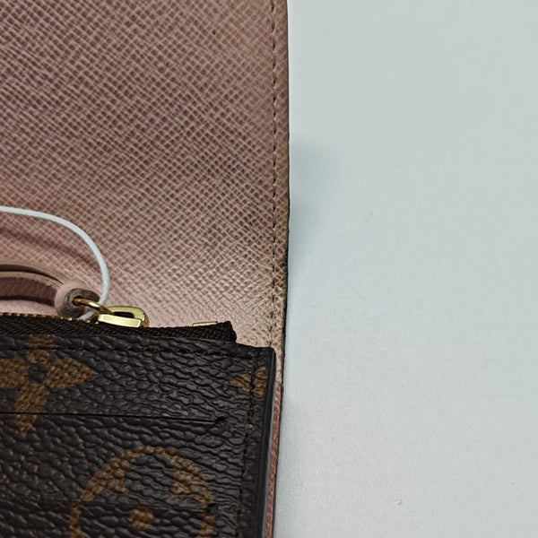 EMILIE Monogram Coated Canvas Brown Wallet