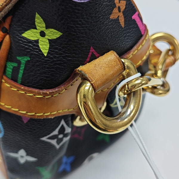 LV × TM BEVERLY MM Monogram Coated Canvas Black