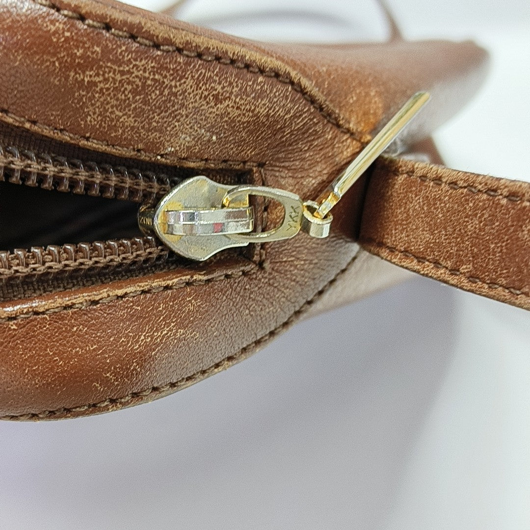 Calfskin Crossbody Bag Brown