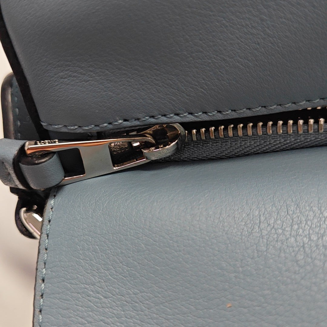 Puzzle Small Calfskin Blue