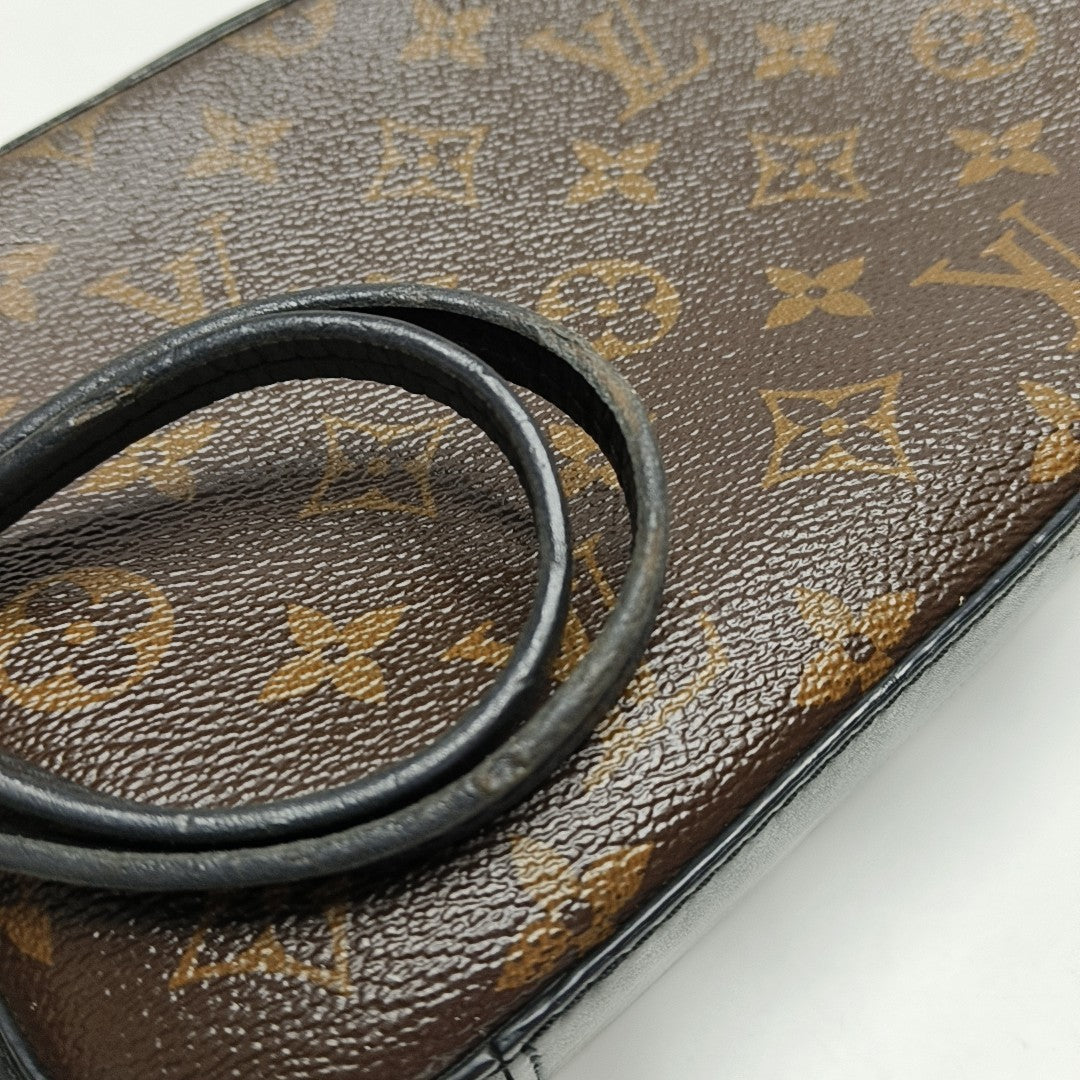 SAINTONGE Monogram Coated Canvas Brown