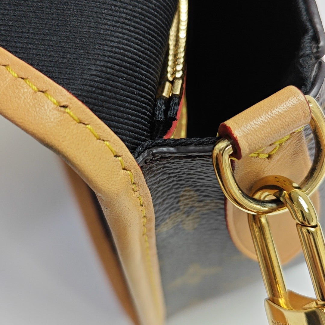 DIANE Monogram Coated Canvas Brown
