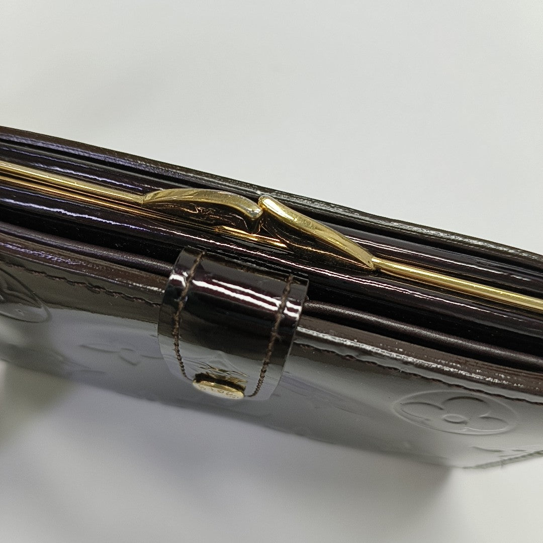 VIENNOIS Monogram Patent Leather Red Wallet