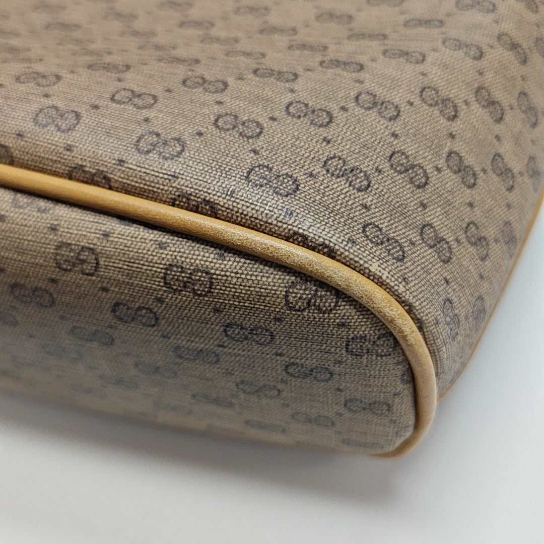 Monogram Coated Canvas Tote Bag Beige