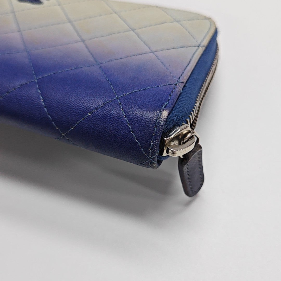 Quilted Calfskin Wallet Multicolor