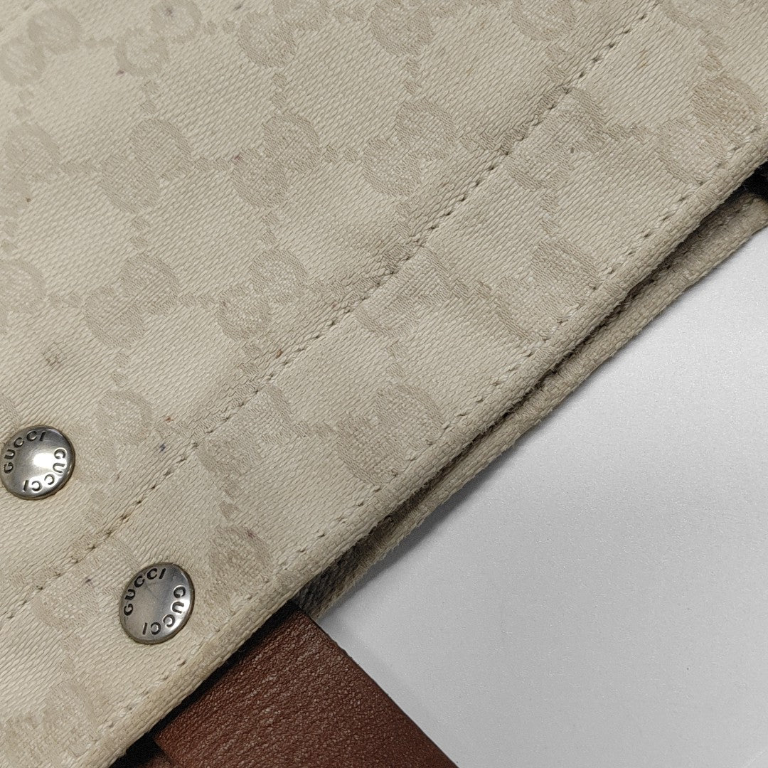 Monogram Canvas Shoulder Bag White