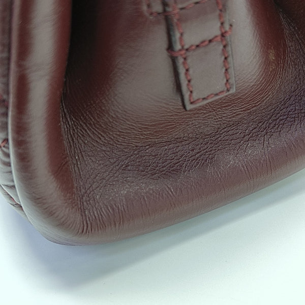 Quilted Calfskin Tote Bag Red