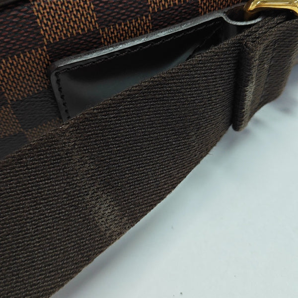 SHELTON MM Damier Ebene Coated Canvas Brown