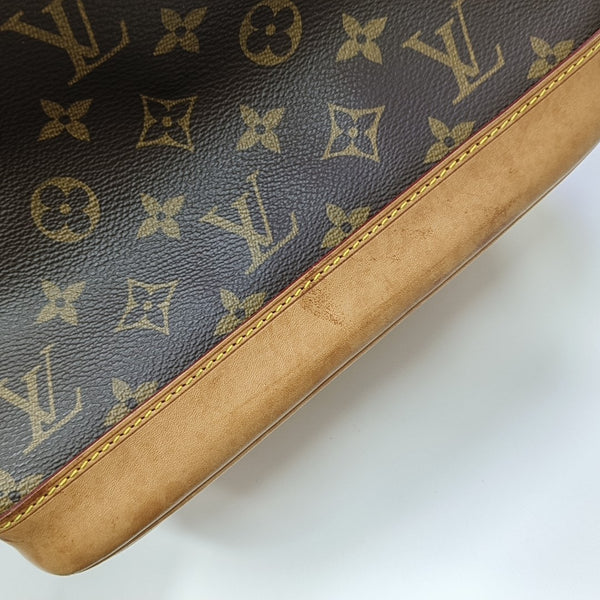 NOÉ MM Monogram Coated Canvas Brown