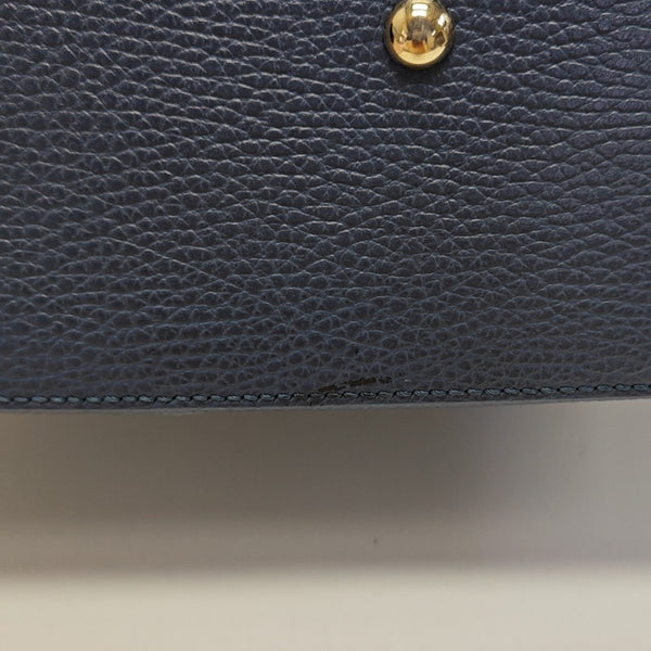 Calfskin Shoulder Bag Blue