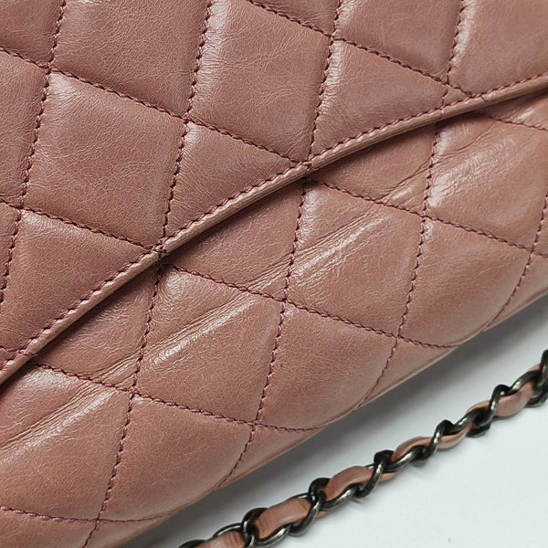 CLASSIC FLAP Medium Quilted Calfskin Pink