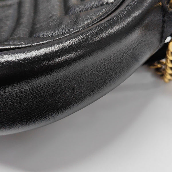 GG Marmont Mini Quilted Calfskin Black