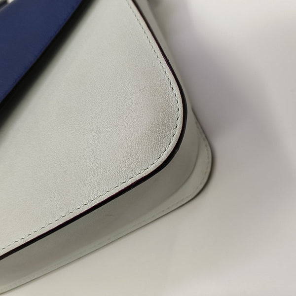 Calfskin Shoulder Bag Blue