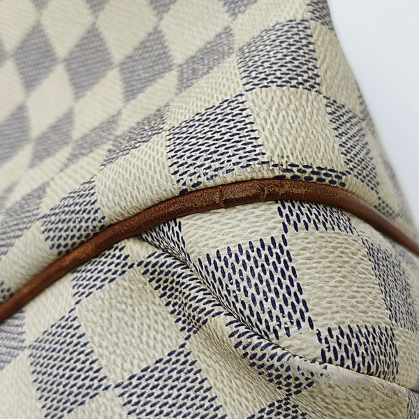 TOTALLY MM Damier Azur Coated Canvas White