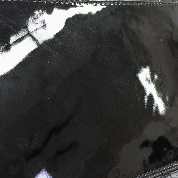 Lady Dior Medium Cannage Patent Leather Black