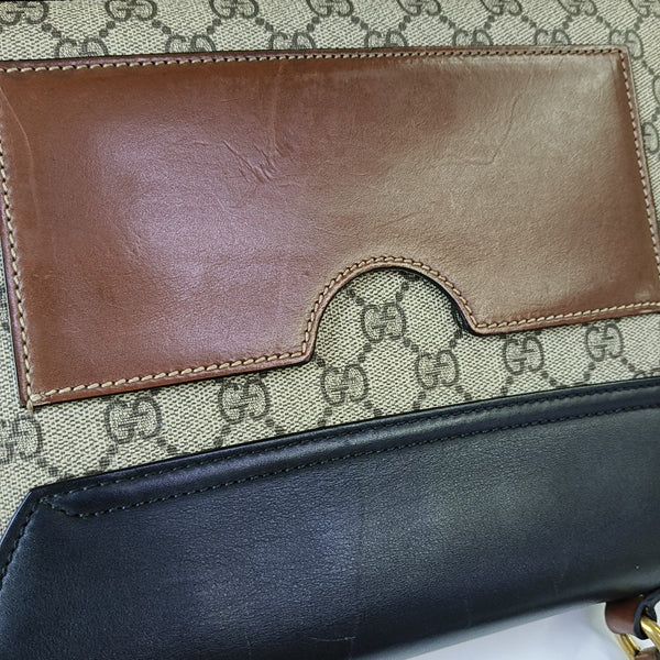 Padlock Small Monogram Coated Canvas Beige