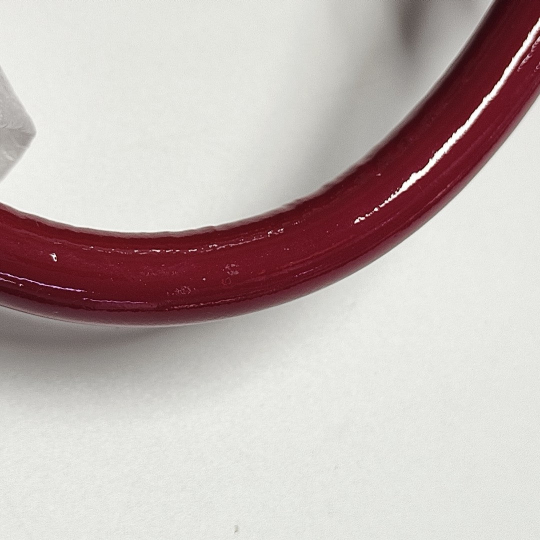 ALMA BB Monogram Patent Leather Red