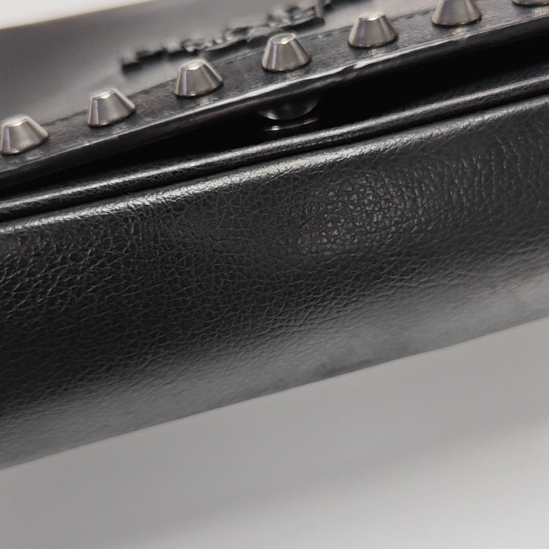 Calfskin Shoulder Bag Black