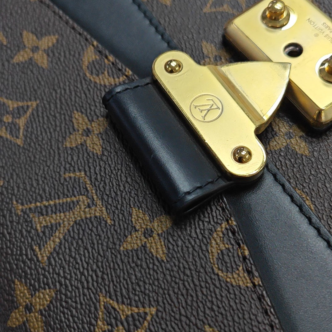MARCEAU Monogram Coated Canvas Brown