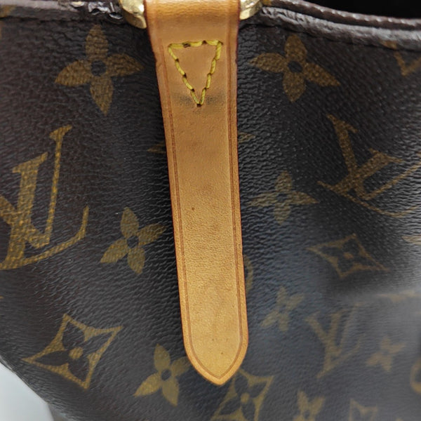 MONTAIGNE MM Monogram Coated Canvas Brown