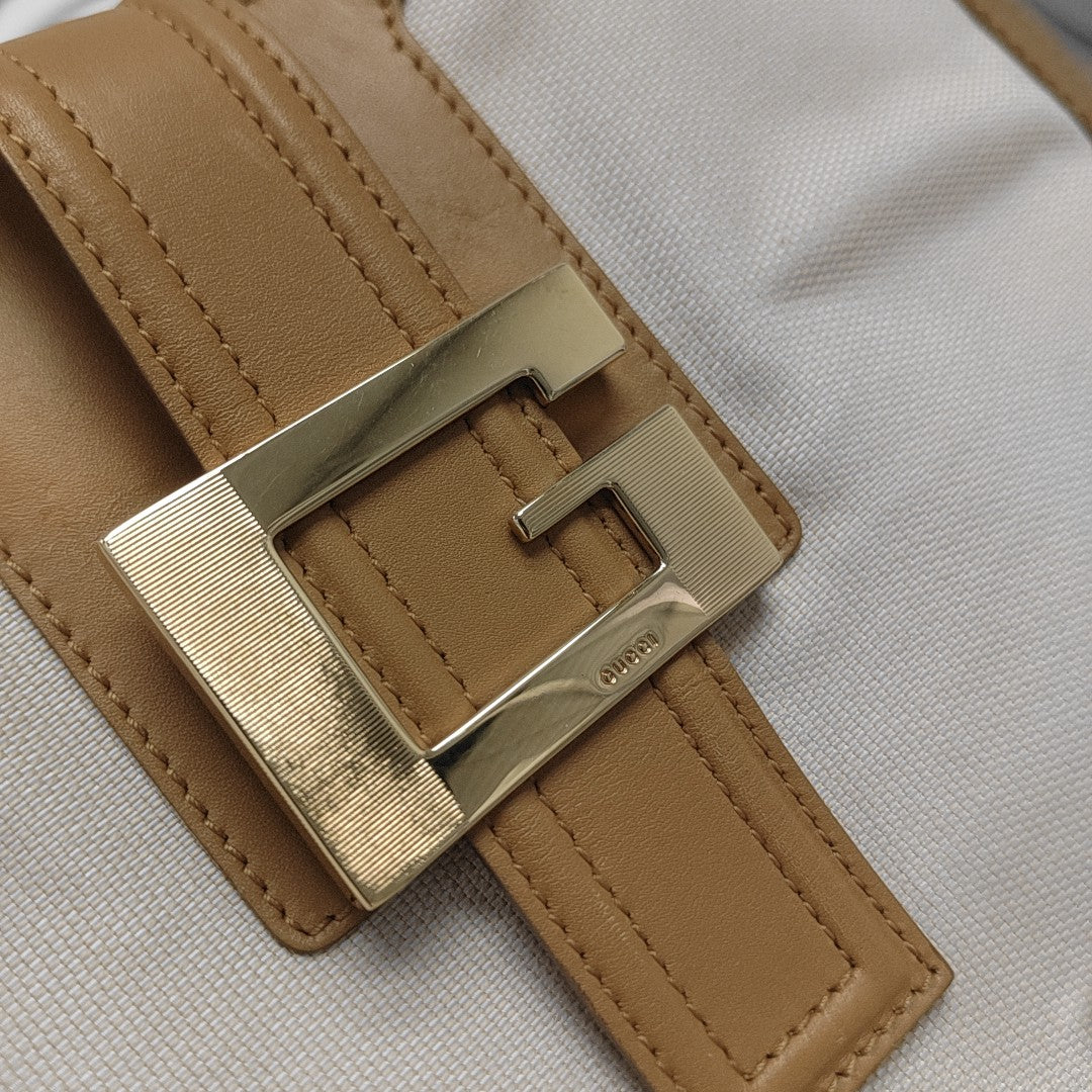 Canvas Shoulder Bag Beige