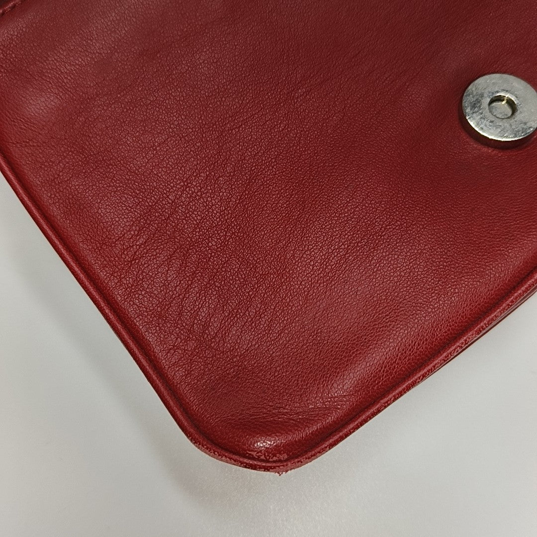 Mini Bag Quilted Lambskin Red