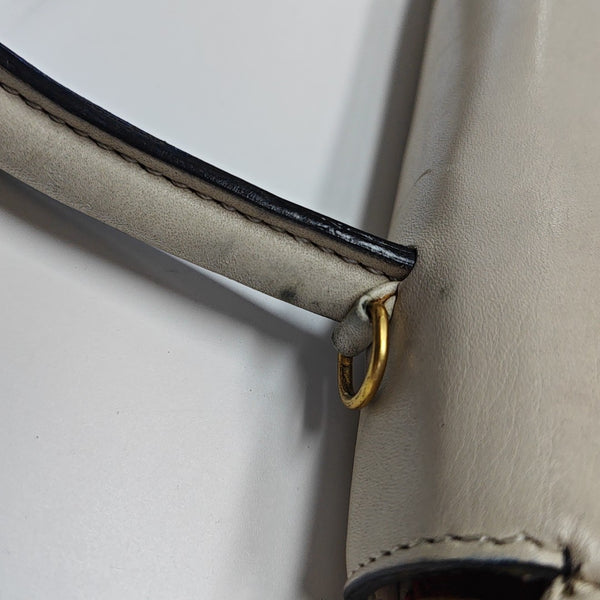 Calfskin Shoulder Bag Beige