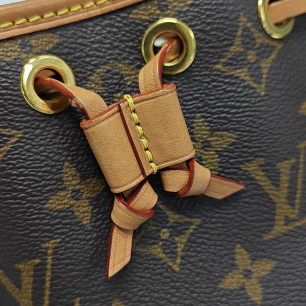 NOÉ Nano Monogram Coated Canvas Brown