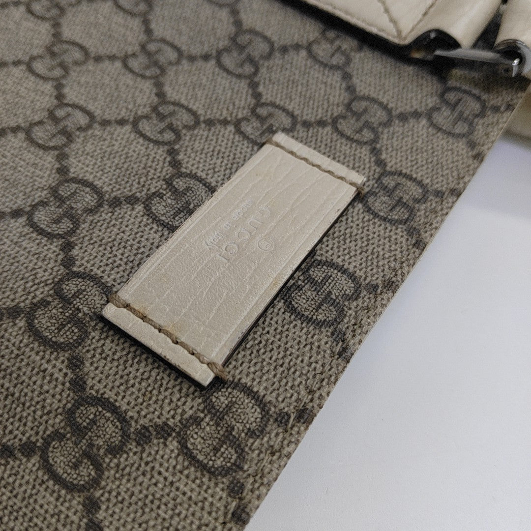 Monogram Coated Canvas Tote Bag Beige
