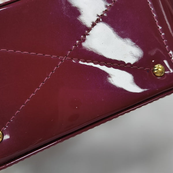 PASADENA PM Monogram Patent Leather Red