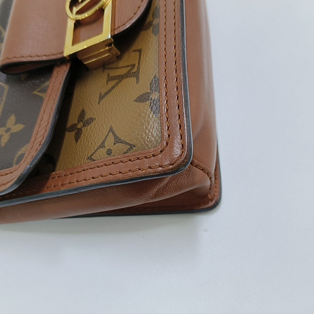 DAUPHINE WOC Monogram Coated Canvas Brown