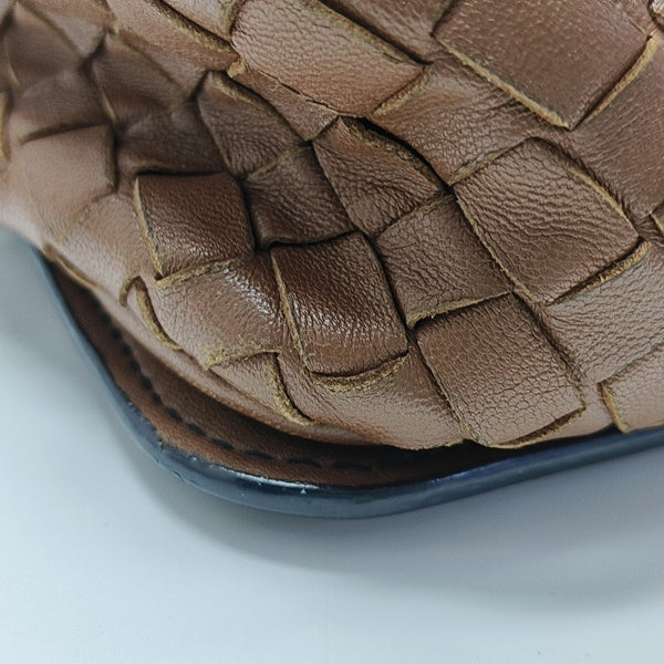 Calfskin Shoulder Bag Brown