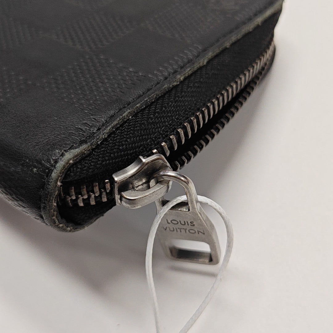 ZIPPY Damier Graphite Calfskin Black Wallet
