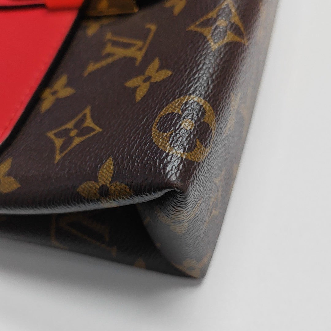 LOCKY BB Monogram Coated Canvas Red