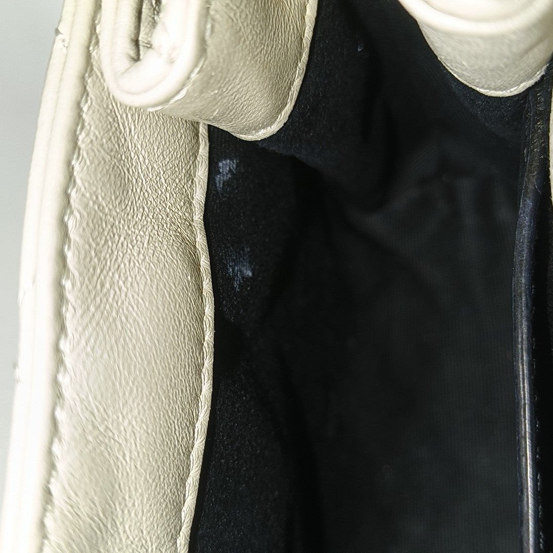 NOLITA Mini Quilted Lambskin White
