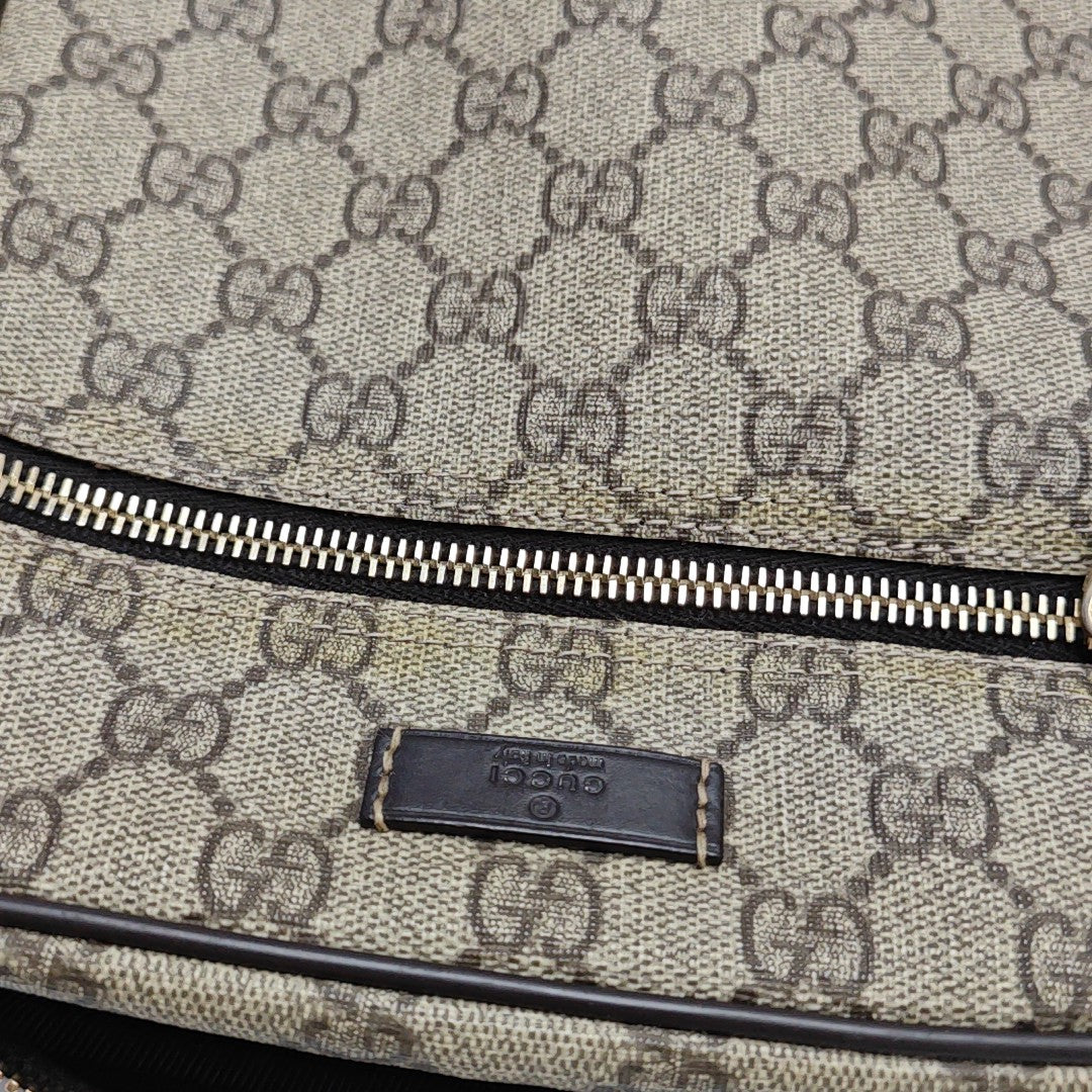 Monogram Coated Canvas Shoulder Bag Brown