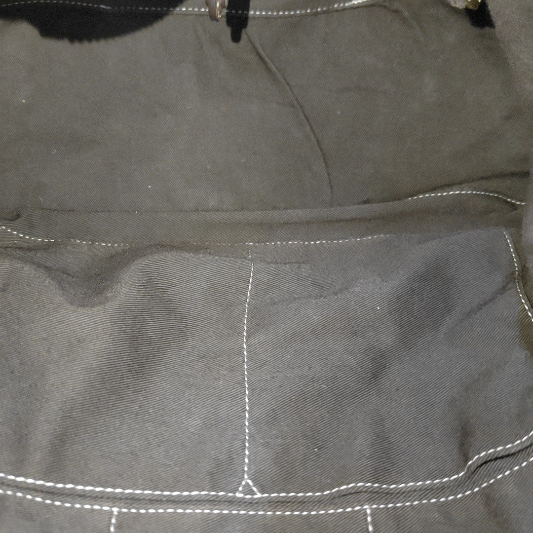 Canvas Top Handle Bag Beige