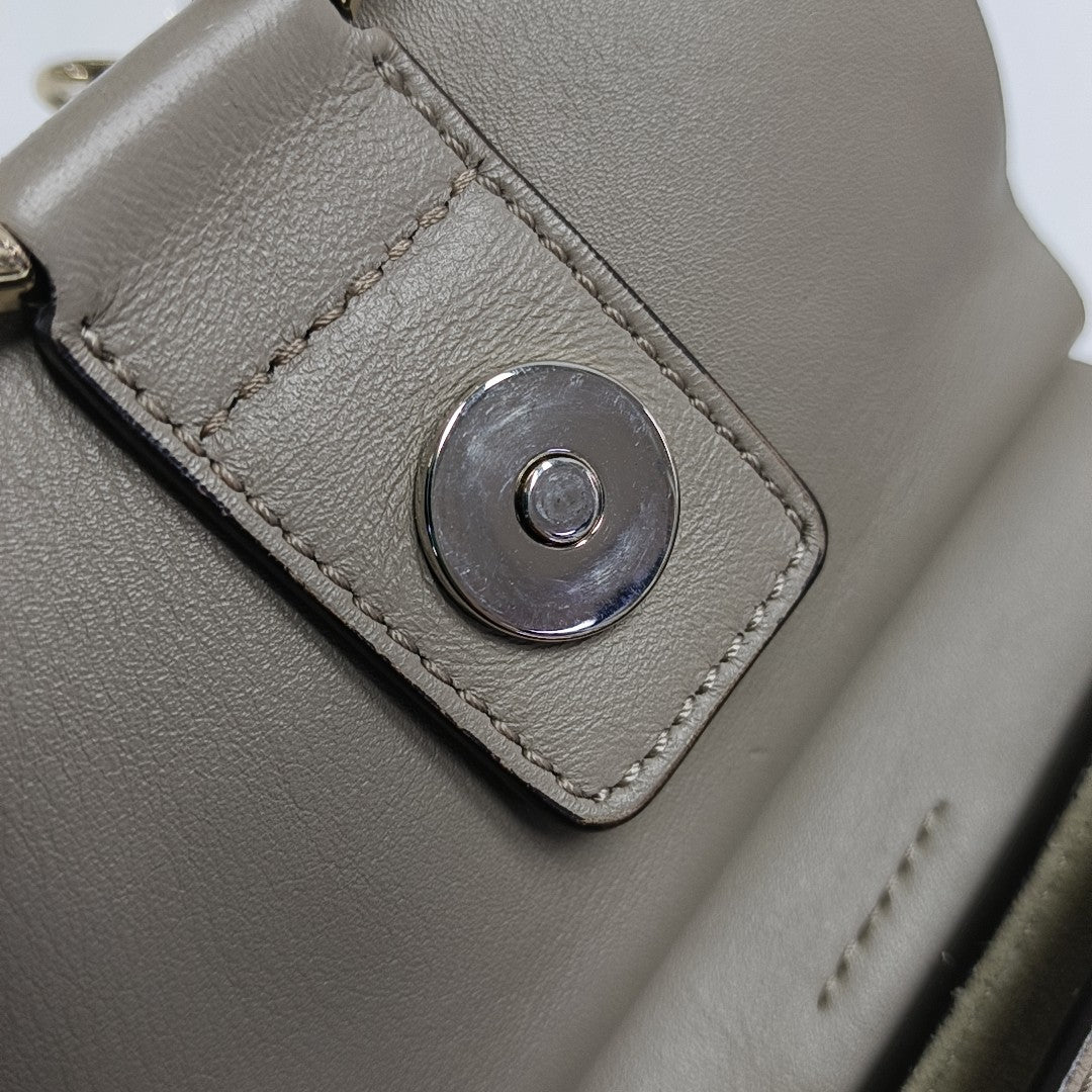 Faye Small Calfskin Gray