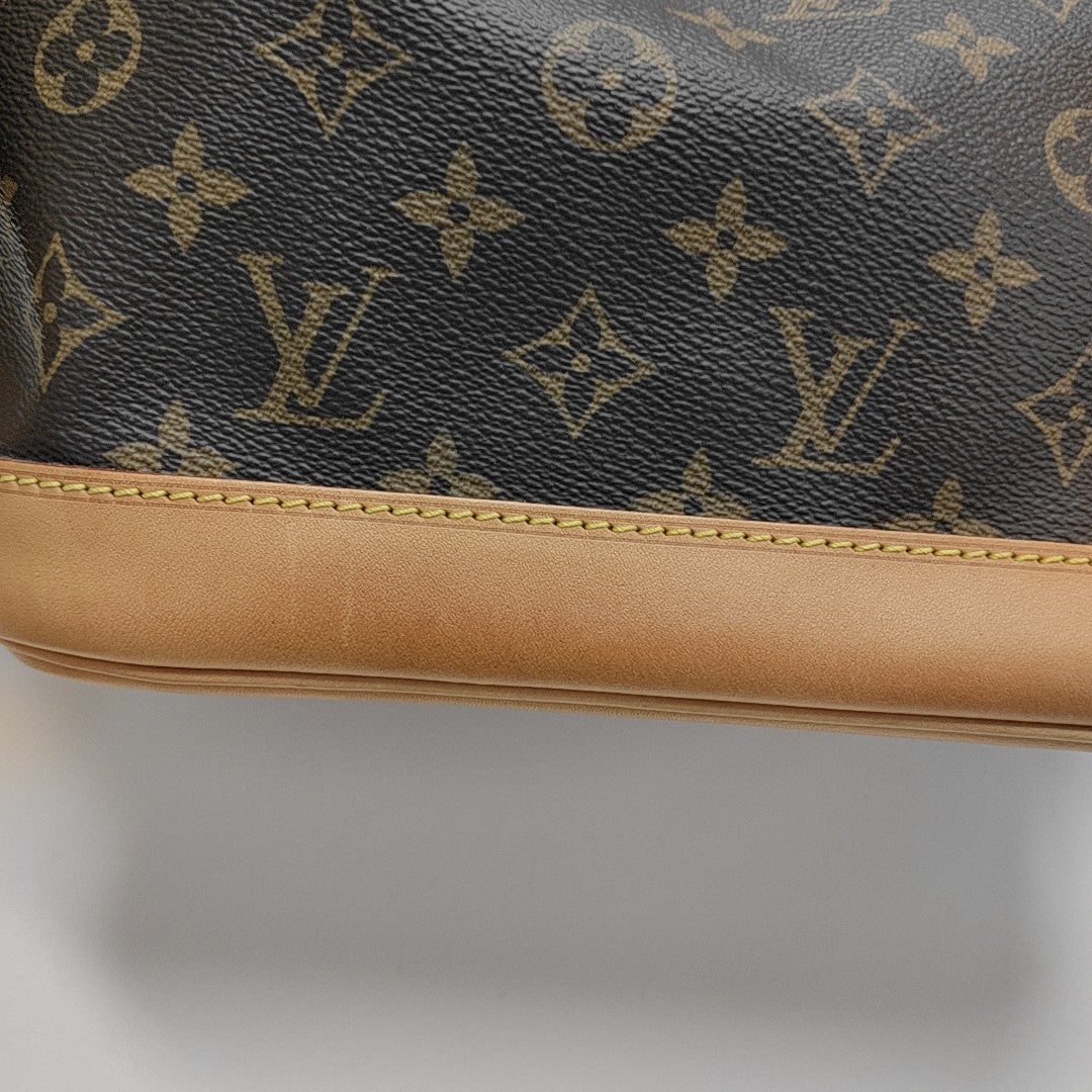 NOÉ MM Monogram Coated Canvas Brown