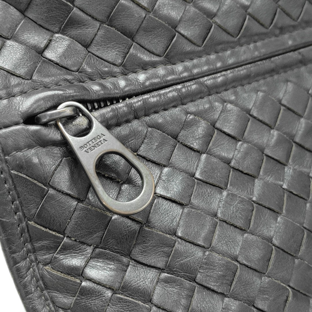 Lambskin Top Handle Bag Brown