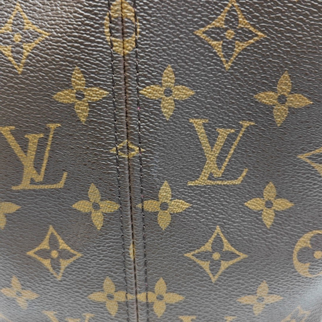 NEVERFULL MM Monogram Coated Canvas Brown