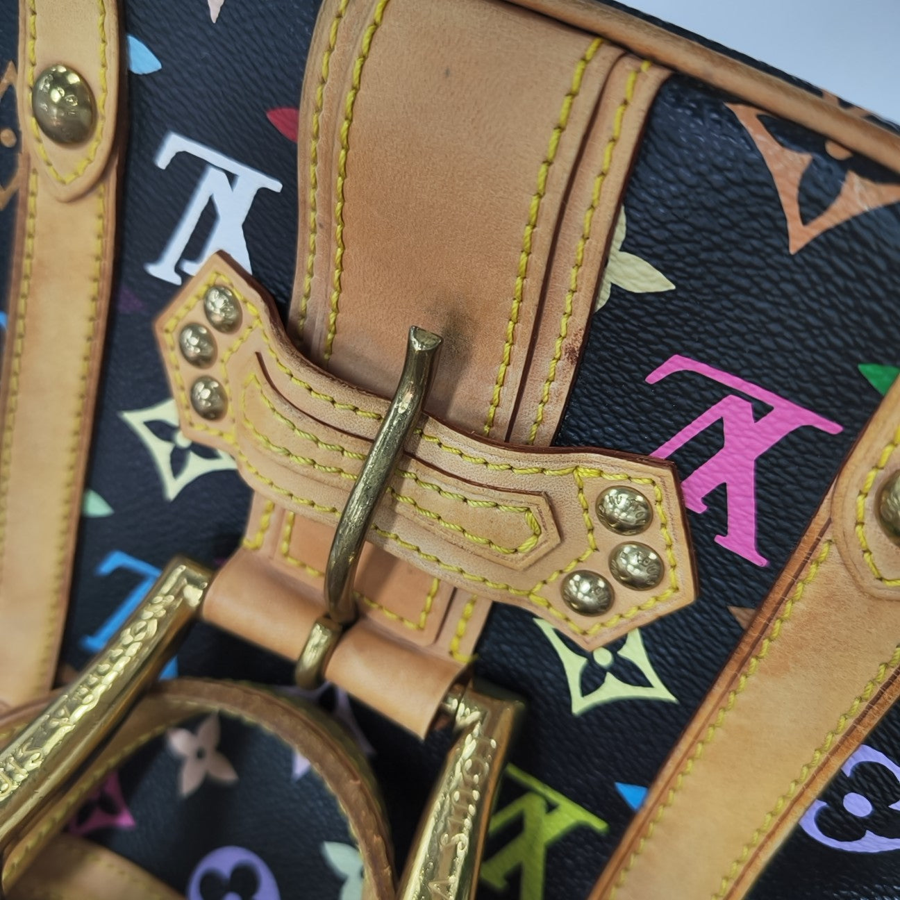 LV × TM THEDA GM Monogram Coated Canvas Black