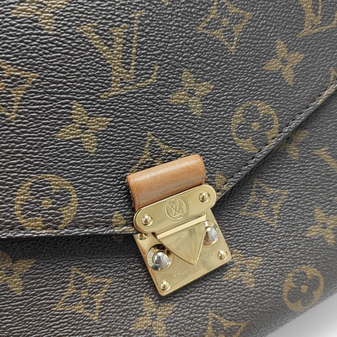 MÉTIS MM Monogram Coated Canvas Brown